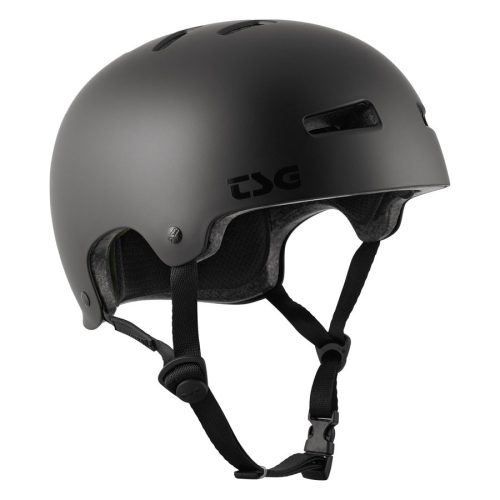 TSG Evolution Solid Color Helmet - Satin Dark Black