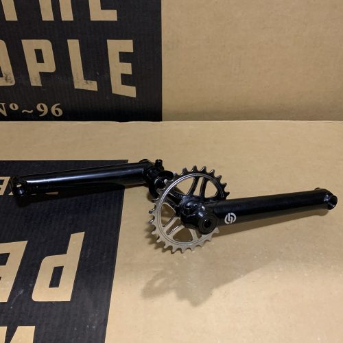 Salt AM 165mm Crankset with Sprocket - Black Silver