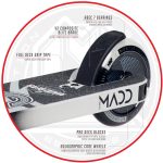 Madd Gear Kick Pro Scooter - Black Silver