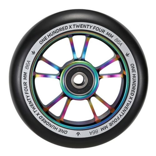 Blunt 10 Spokes Wheel 100mm - Oil Slick/Black