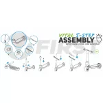 Vital First Zöld Fekete Gyerek Roller