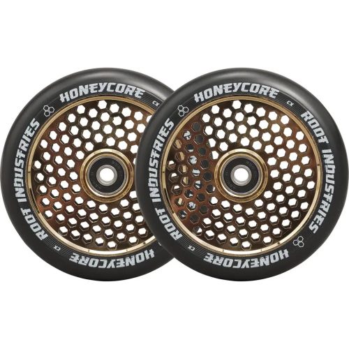 Root Industries Honeycore 120 mm Wheels - Black Gold