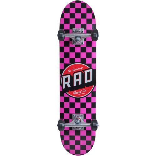 RAD Dude Crew Checkers 7" Skateboard - Pink