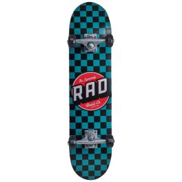 RAD Dude Crew Checkers 7.25" Skateboard - Teal