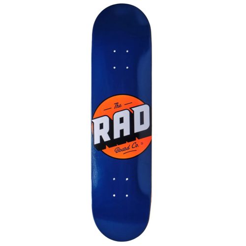 RAD Solid Logo 7.75" Skateboard Deck - Navy