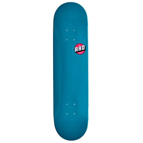 RAD Blank Logo 7.75" Skateboard Deck - Turquoise