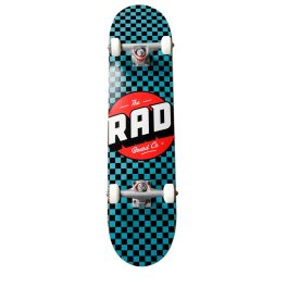 RAD Checker Progressive 7.75" Skateboard - Turquoise