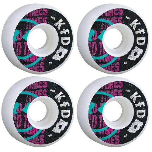 KFD DIY 52mm Gördeszka Skateboard Wheels - Teal