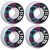 KFD DIY 52mm Gördeszka Skateboard Wheels - Teal