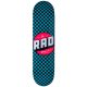 RAD Checker 8" Deck - Black Turquoise