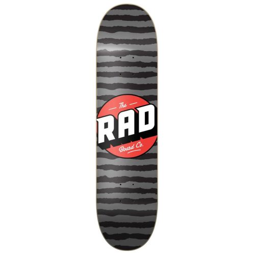 RAD StripesLogo 8" Deck - Grey