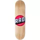 RAD Solid Logo 8" Skateboard Deck - Natural