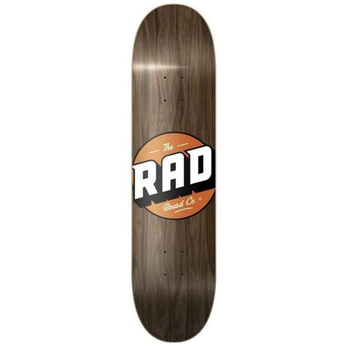 RAD Solid Logo 8" Skateboard Deck - Vintage Maple