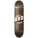 RAD Solid Logo 8" Skateboard Deck - Vintage Maple