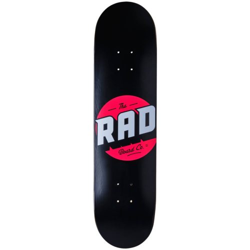 RAD Solid Logo 8.125" Skateboard Deck - Black