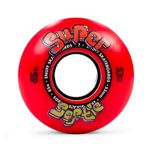 Enuff Super Softie 53 mm Skateboard Wheels - Red
