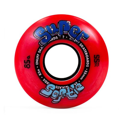 Enuff Super Softie 55 mm Skateboard Wheels - Red
