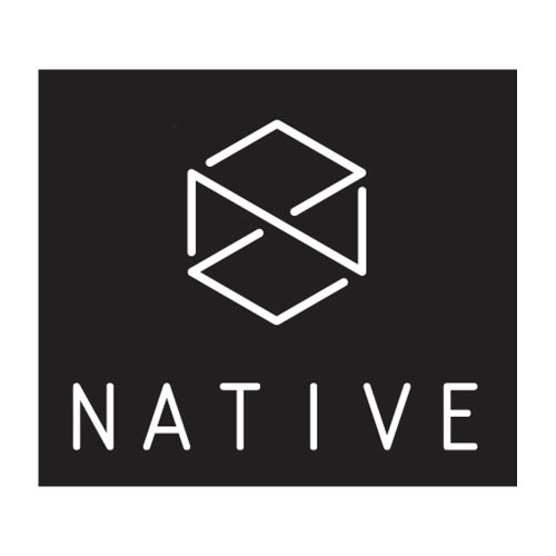Native Logo Matrica - Fekete