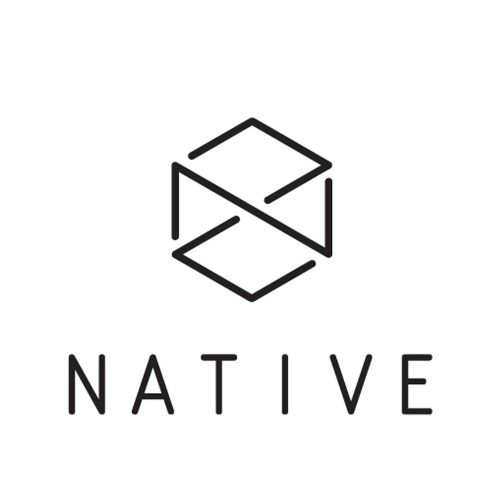 Native Logo Matrica - Fehér