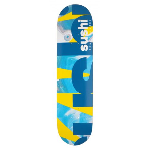 Sushi Spectrum 8" Skateboard Deck -  Yellow/Teal